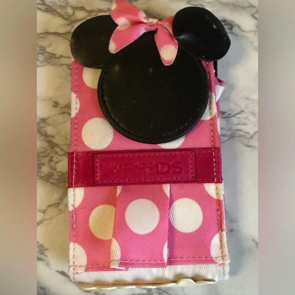 Nintendo DS - Minnie Mouse Protective Case - Pink, White, & Black